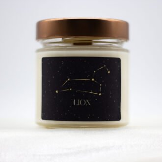 Leo Zodiac Soya Wax Candle With Necklace