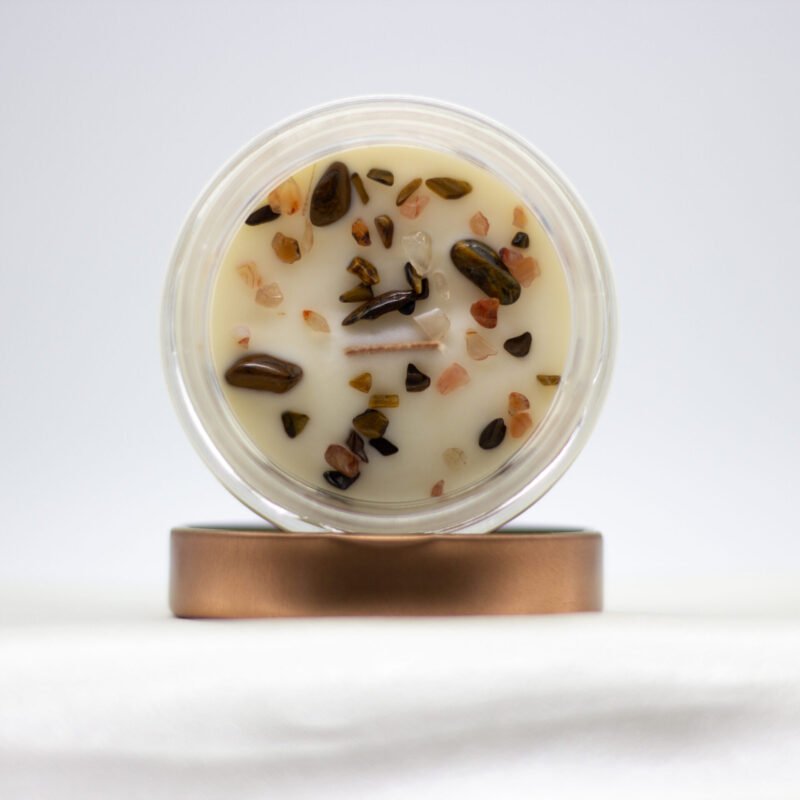 Leo Zodiac Soya Wax Candle With Necklace - Image 2