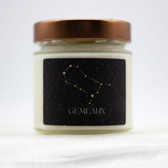 Gemini Zodiac Soy Wax Candle With Necklace
