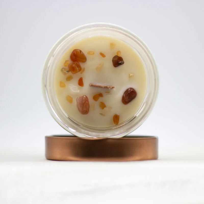 Cancer Zodiac Soy Wax Candle With Necklace - Image 2