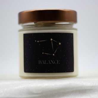 Libra Zodiac Soya Wax Candle With Necklace