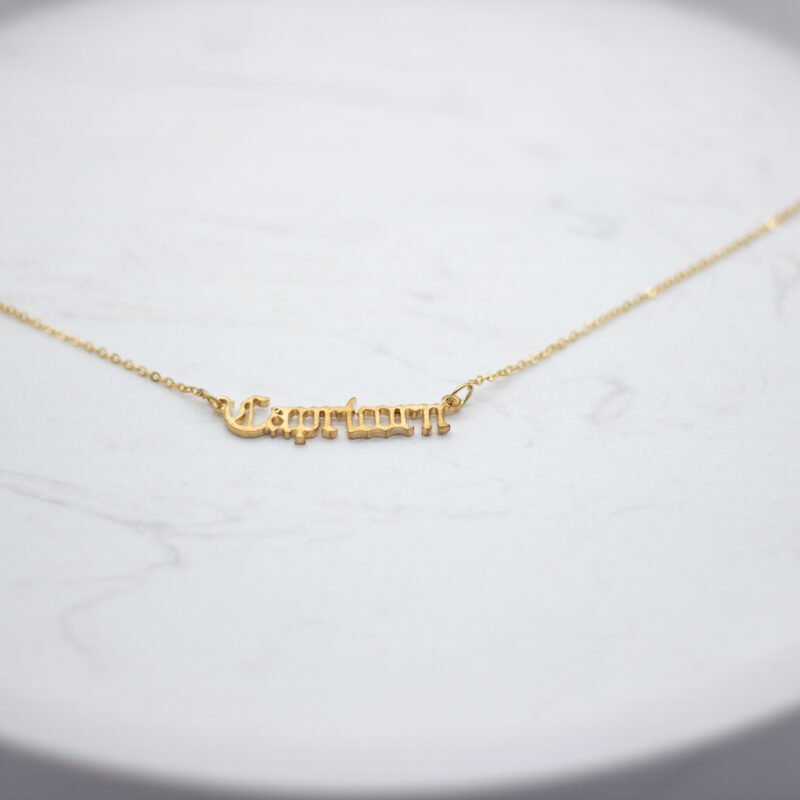 Capricorn Zodiac Soy Wax Candle With Necklace - Image 3