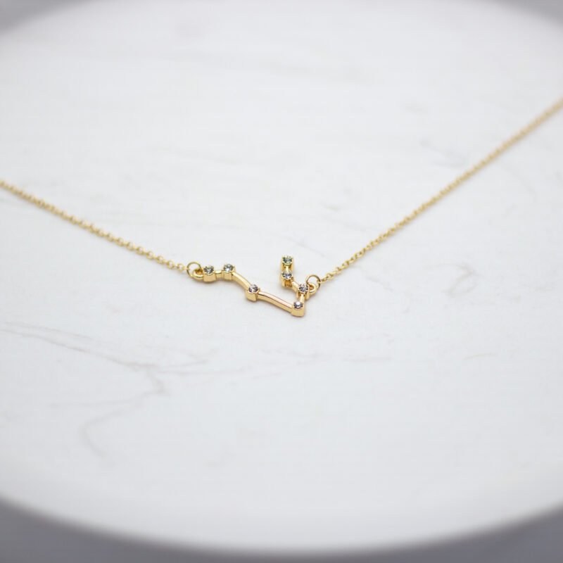 Gemini Zodiac Soy Wax Candle With Necklace - Image 5