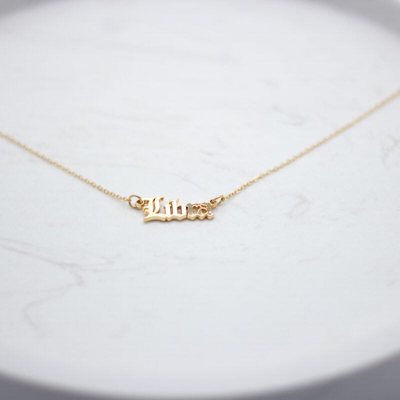 Libra Zodiac Soya Wax Candle With Necklace - Image 3