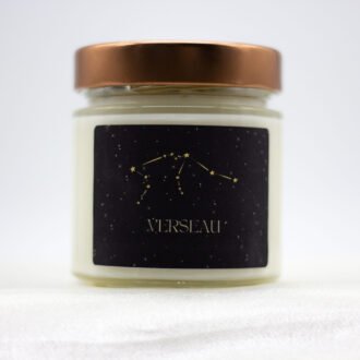 Aquarius Zodiac Soy Wax Candle With Necklace