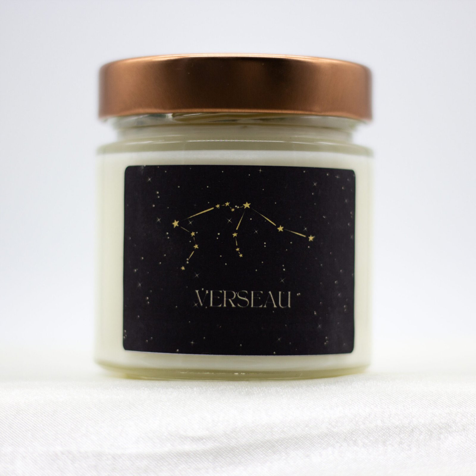 Aquarius Zodiac Soy Wax Candle With Necklace