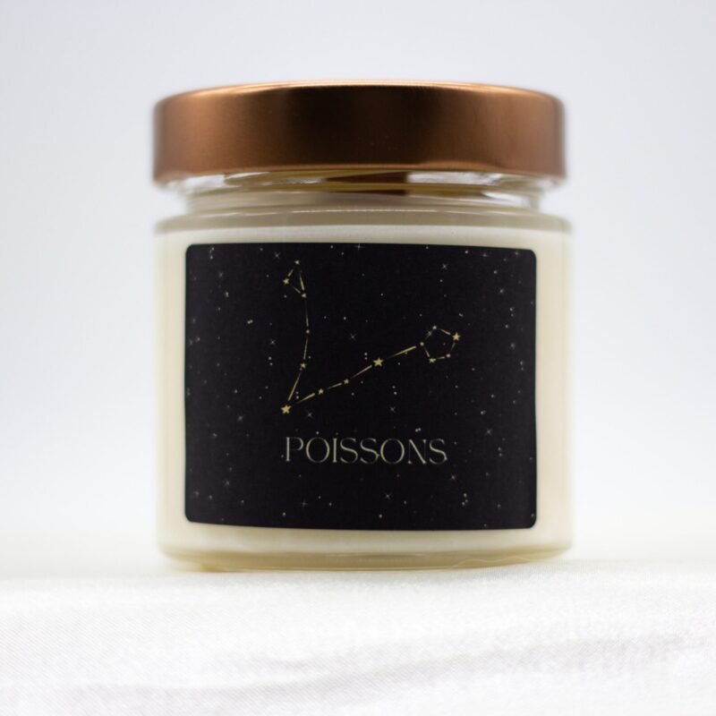 Pisces Zodiac Soya Wax Candle With Necklace