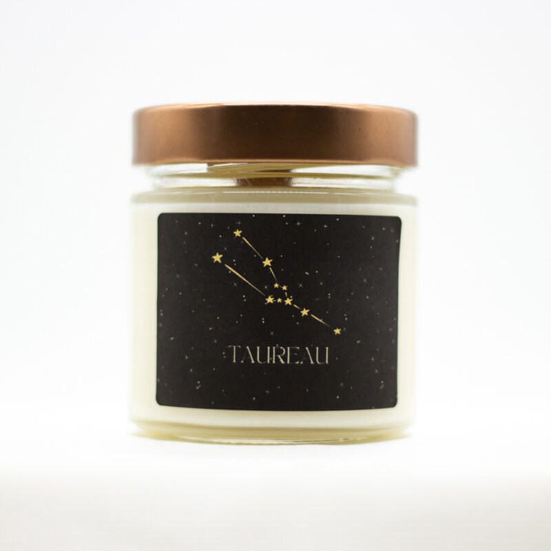 Taurus Zodiac Soya Wax Candle With Necklace