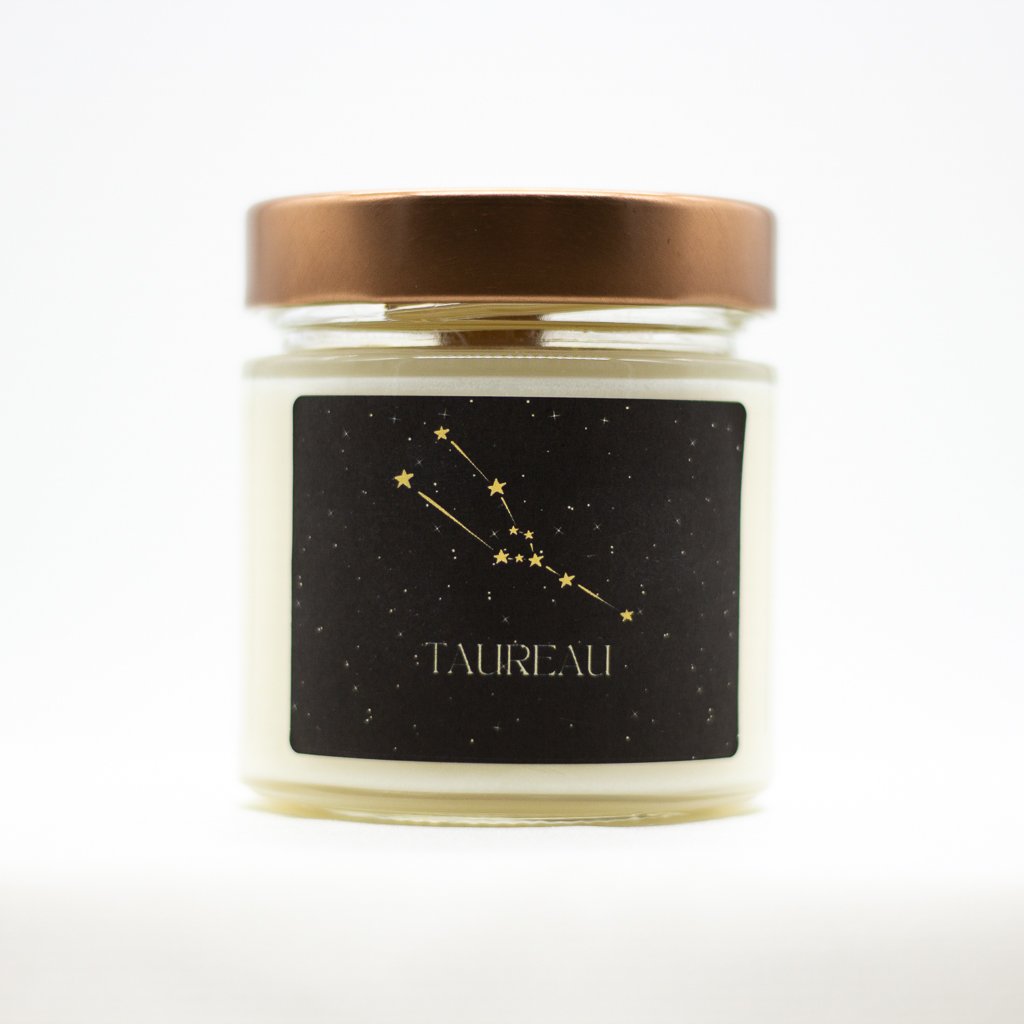 Taurus Zodiac Soya Wax Candle With Necklace