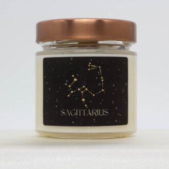 Sagittaire Zodiac Soya Wax Candle With Necklace
