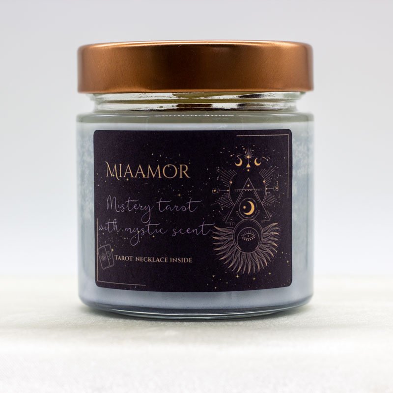 Protective Tarot Soy Wax Candle With Necklace