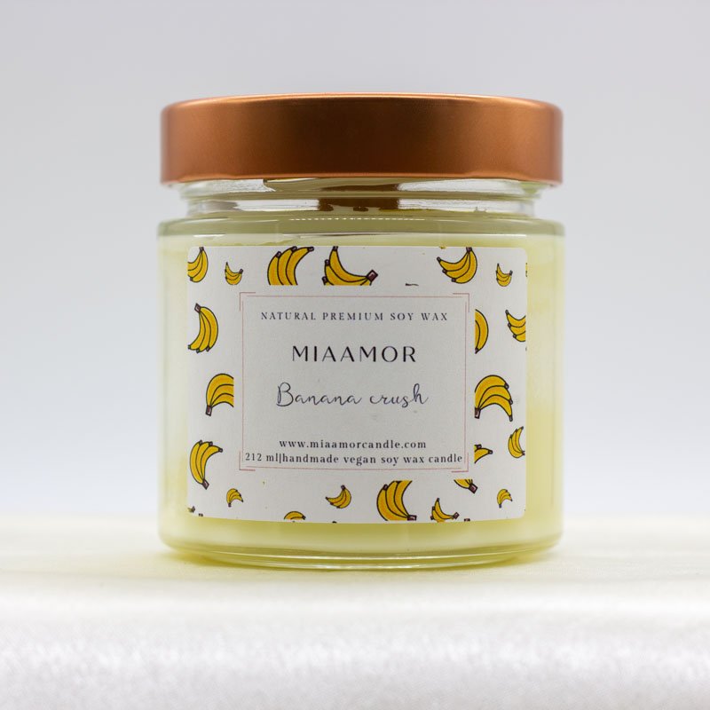 Miaamor Banana Crush Soy Wax Candle