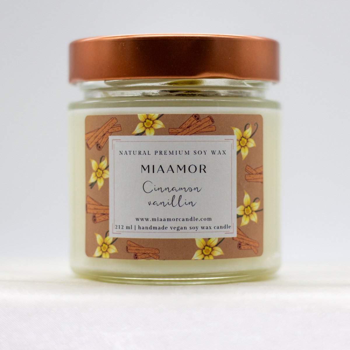Cinnamon Vanilla Soy Wax Candle