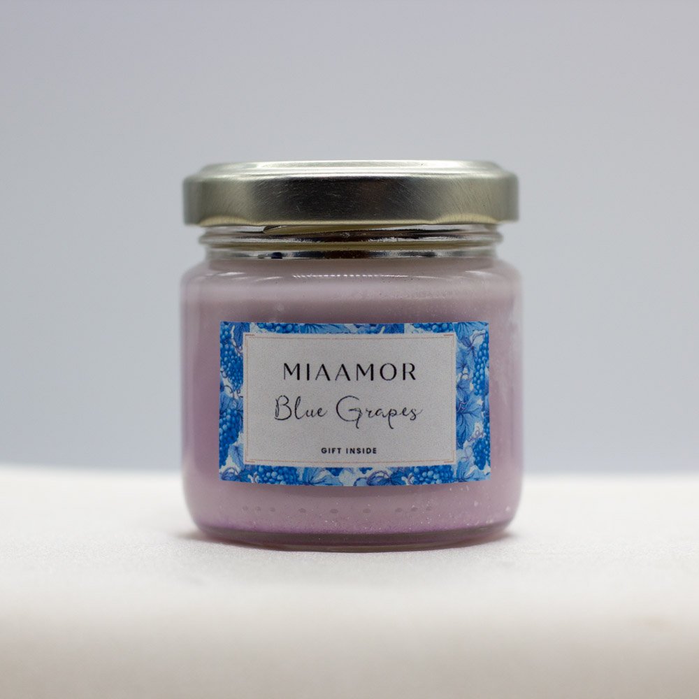 Blue Grapes-Blue Grape Soy Wax Candle