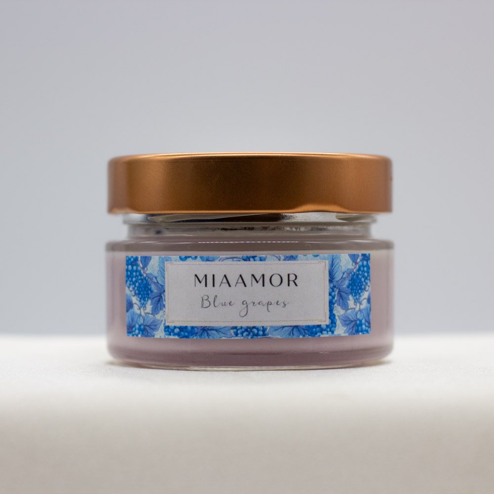 Miaamor Blue Grapes Soy Wax Candle