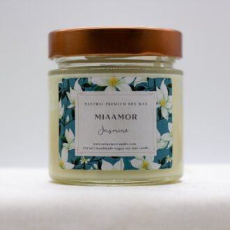 Miaamor Jasmine Flower Soy Wax Candle