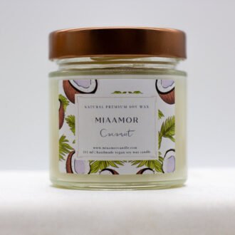 Miaamor Creamy Coconut Soy Wax Candle