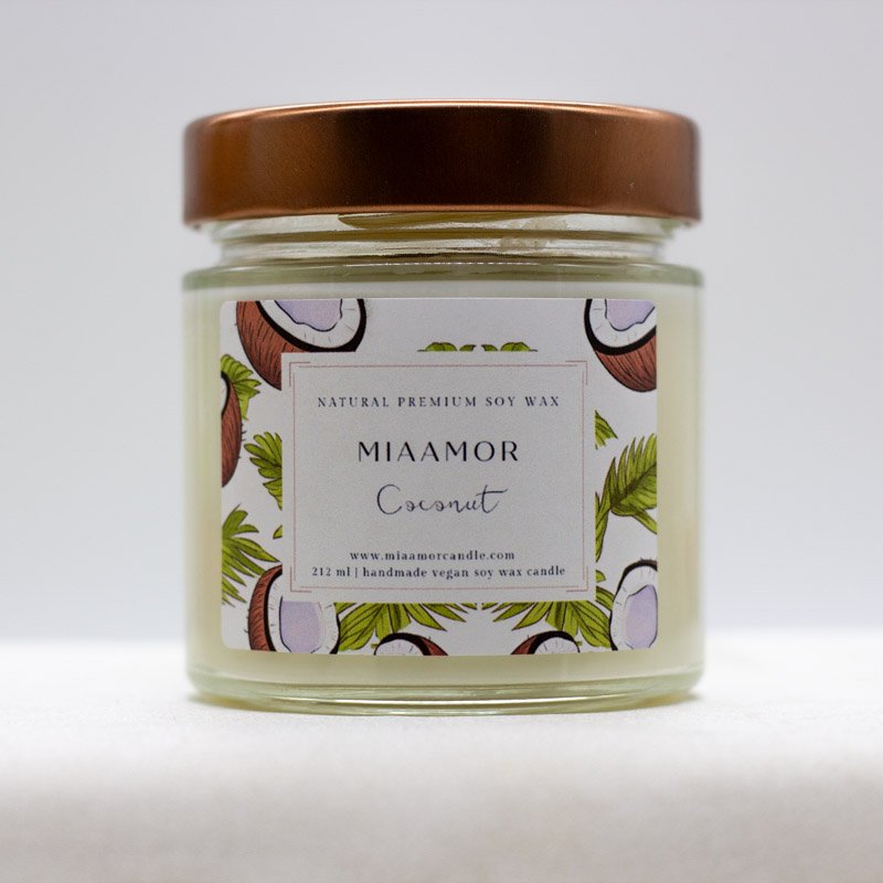 Miaamor Creamy Coconut Soy Wax Candle