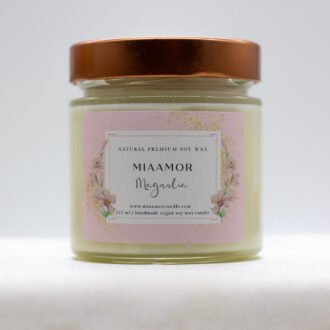Miaamor Magnolia Flower Soy Wax Candle