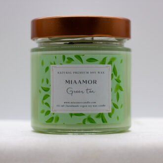 Miaamor Green Tea Soy Wax Candle