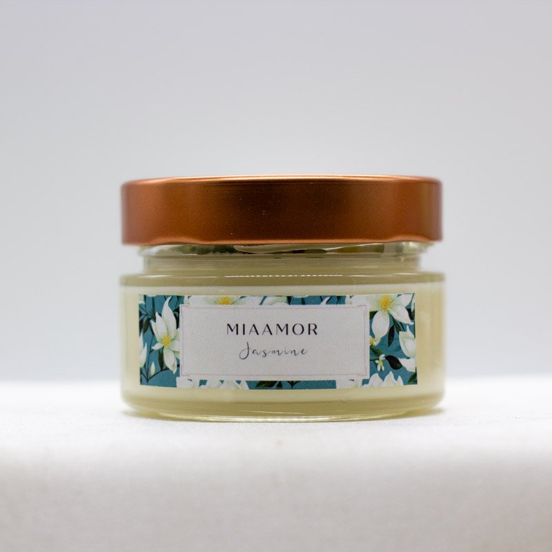 Miaamor Jasmine Flower Soy Wax Candle