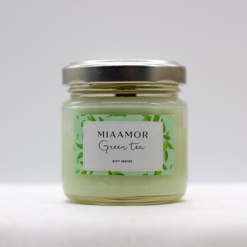 Green Tea Soy Wax Candle With Pendant