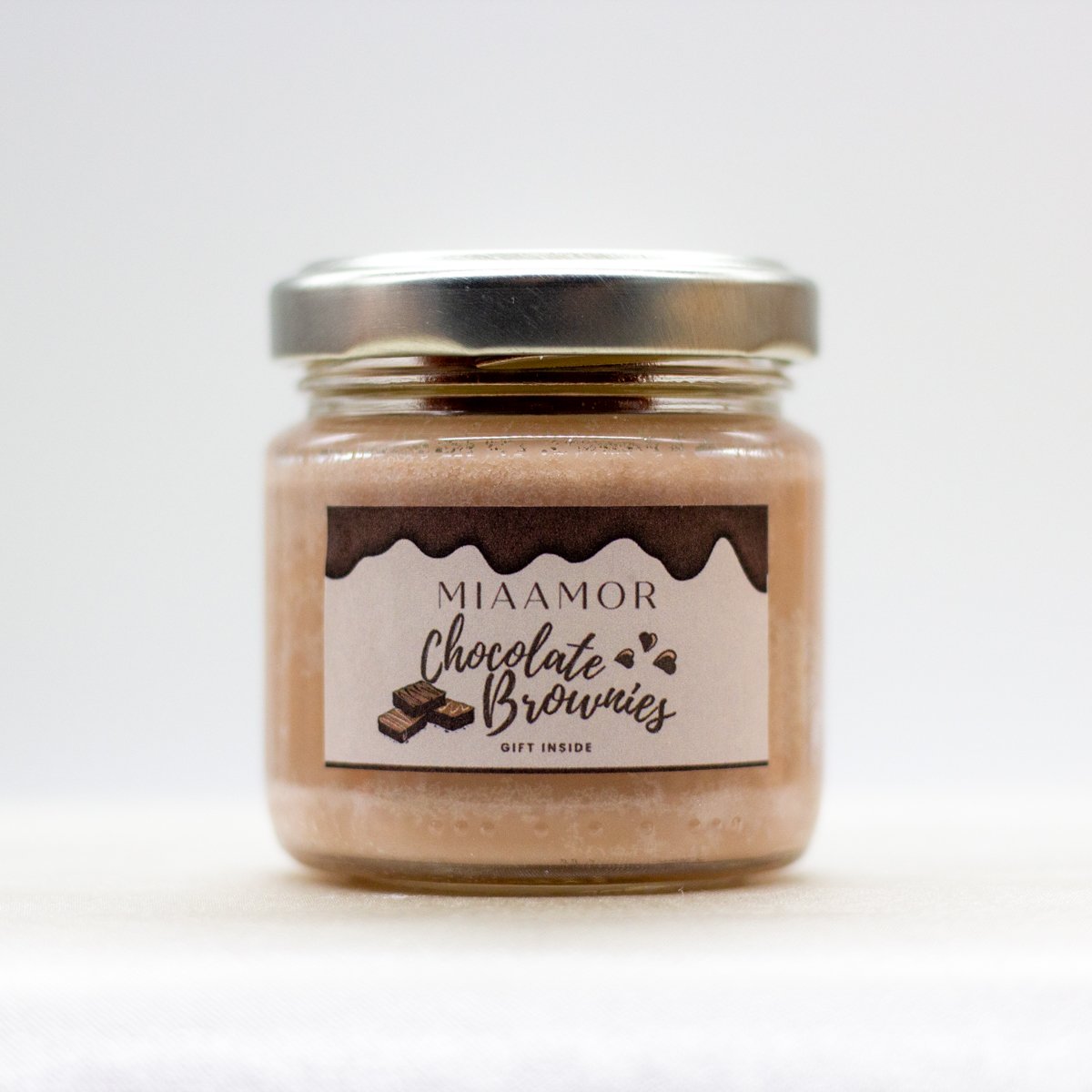 Chocolate Brownie Soy Wax Candle With Pendant