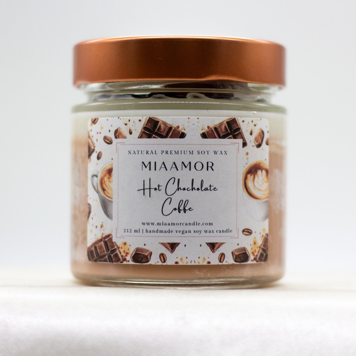 Hot Chocolate Coffe Sox Wax Candle