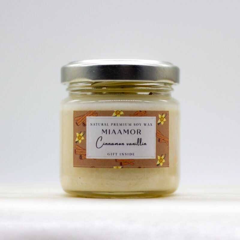 Cinnamon Vanilla Soy Wax Candle With Pendant