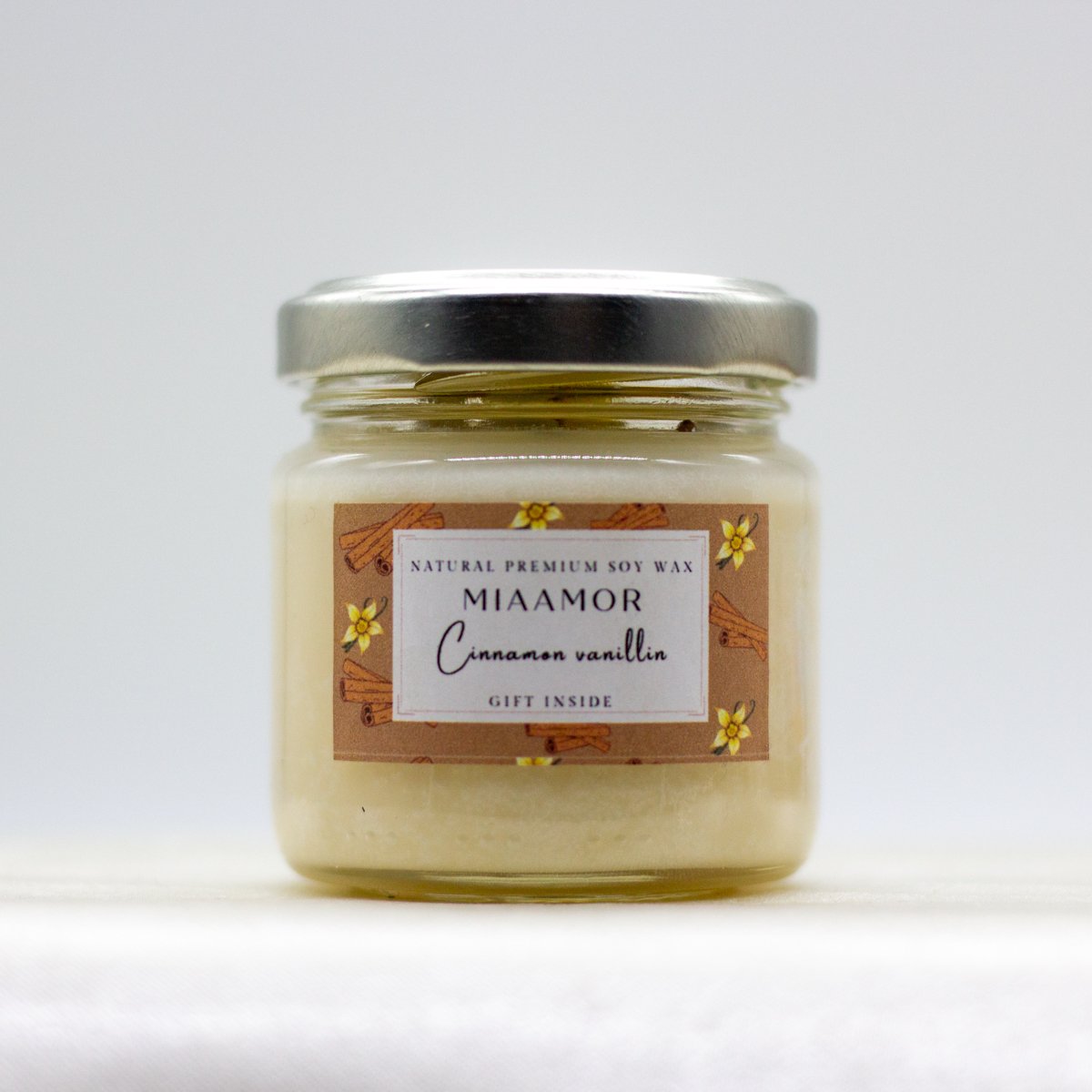 Cinnamon Vanilla Soy Wax Candle With Pendant