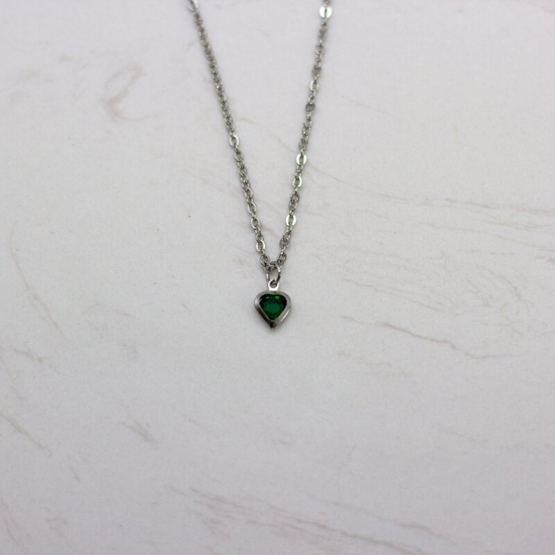 Stainless steel heart necklace